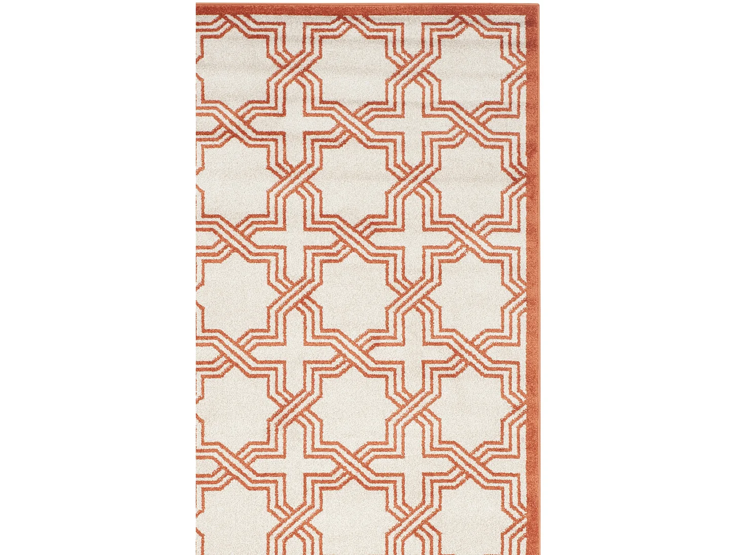 Tapis Neutre/Orange 122 X 183 cm - Casey