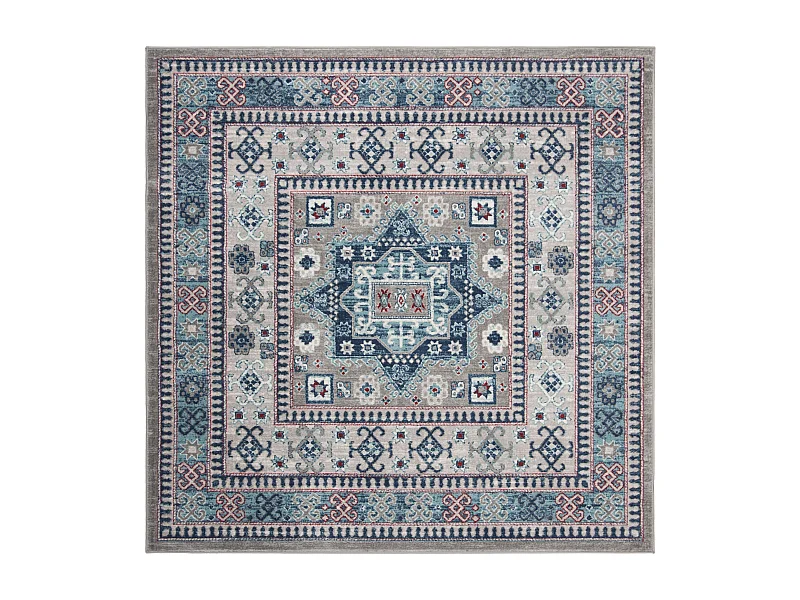 Tapis Gris/Bleu 201 X 201 cm - Kathryn