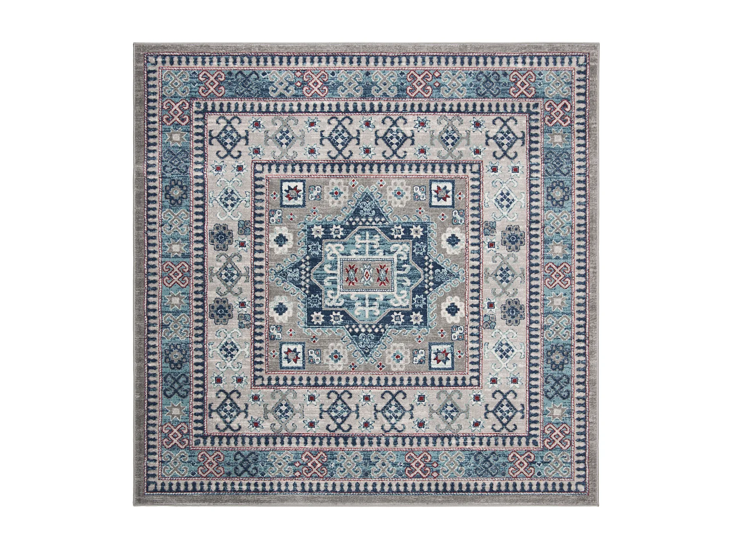 Tapis Gris/Bleu 201 X 201 cm - Kathryn