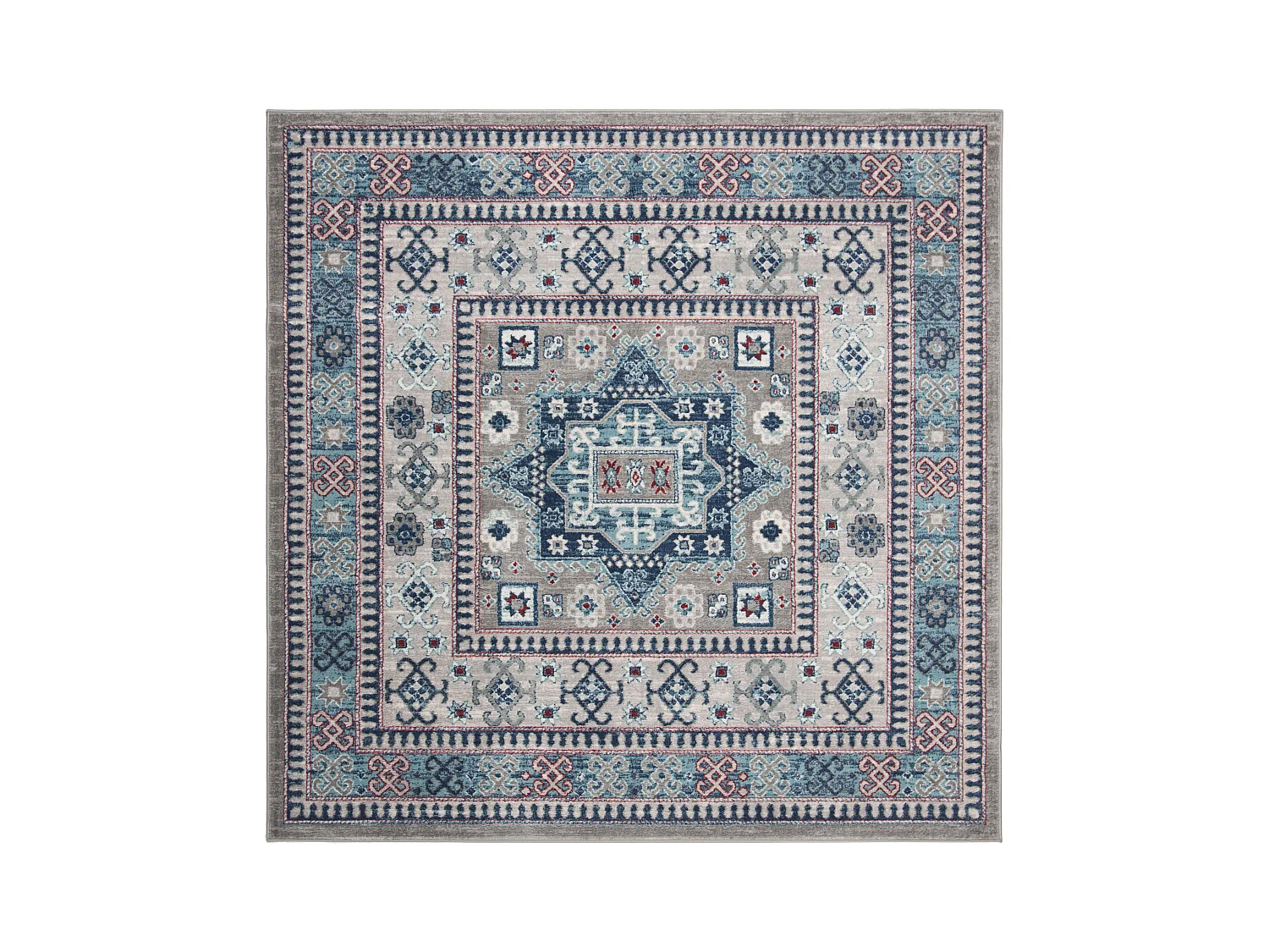 Tapis Gris/Bleu 201 X 201 cm - Kathryn