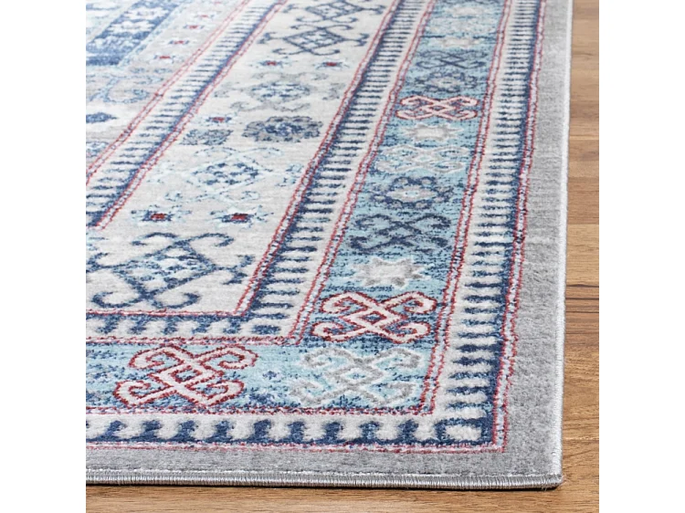 Tapis Gris/Bleu 201 X 201 cm - Kathryn