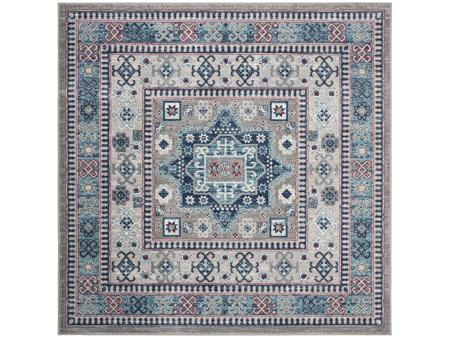 Tapis Gris/Bleu 201 X 201 cm - Kathryn
