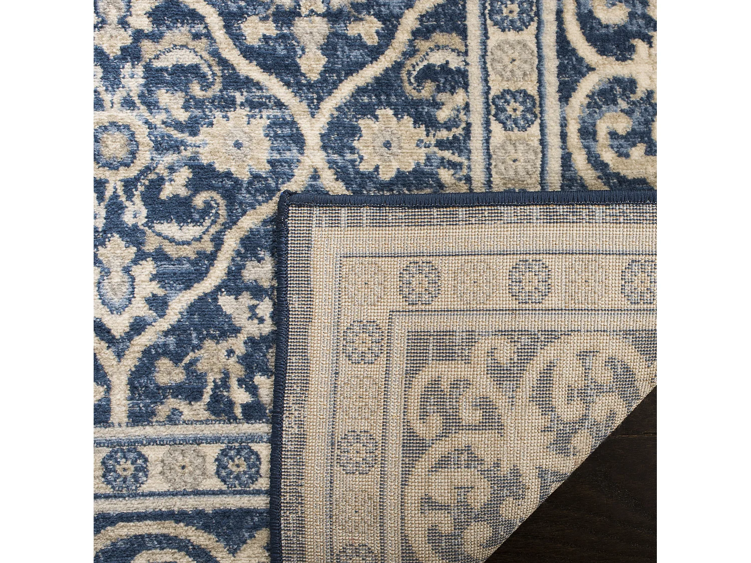 Tapis Bleu Marine/Gris 160 X 229 cm - Teresse