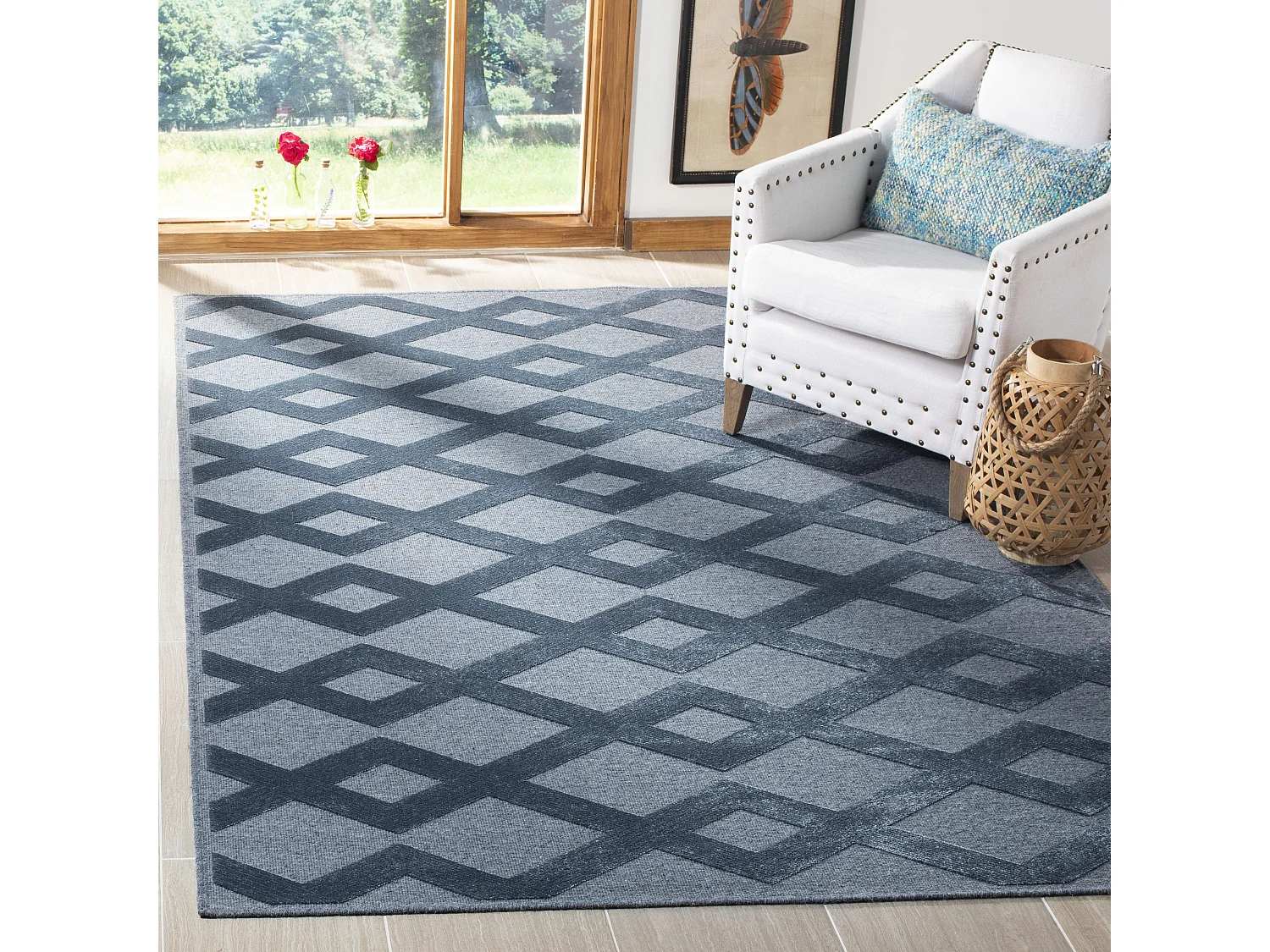 Tapis Bleu 122 X 183 cm - Bardot