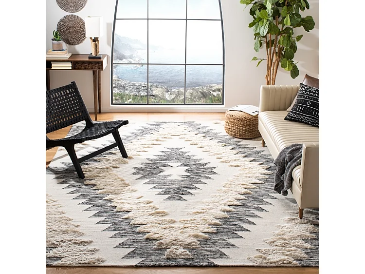 Tapis Noir/Neutre 183 X 274 cm - Valencia