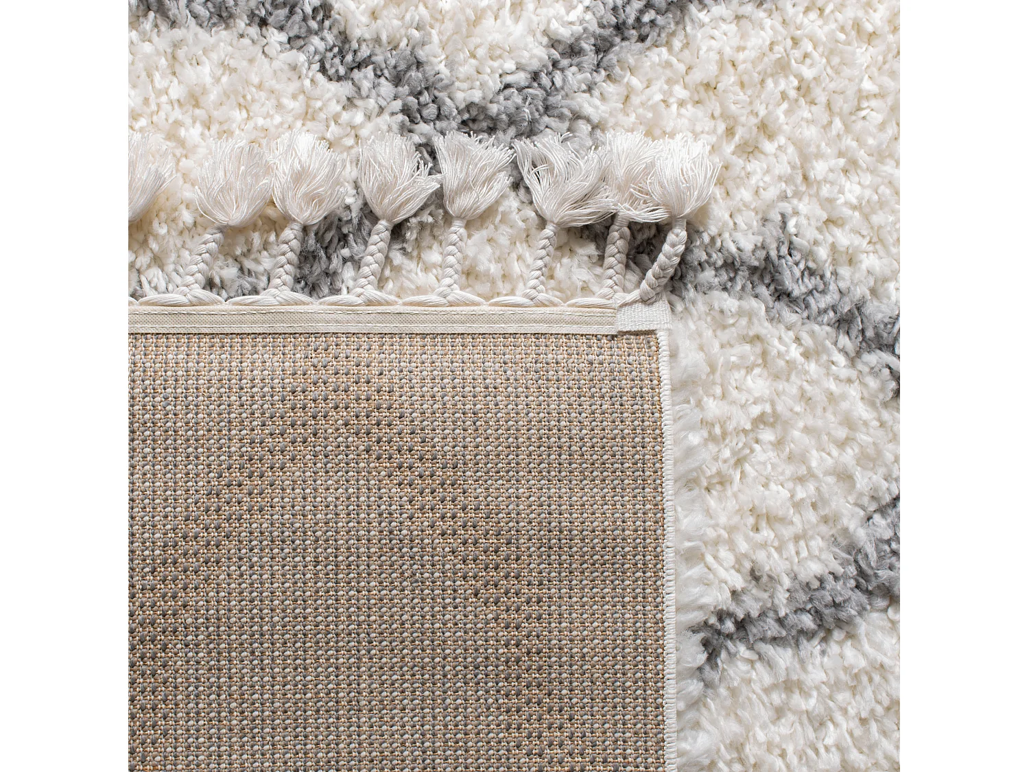 Tapis Neutre/Gris 122 X 183 cm - Angela