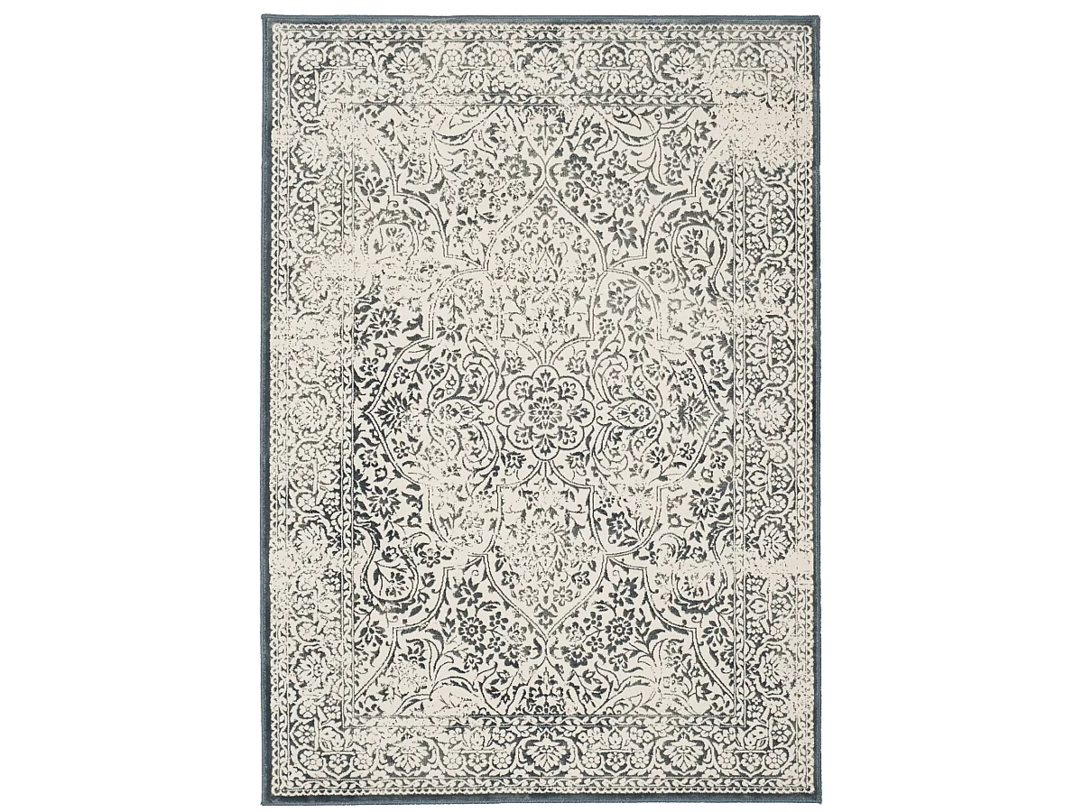 Tapis Bleu/Ivoire 122 x 170 cm - Remy