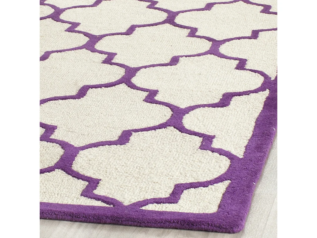 Tapis Neutre/Violet 183 X 183 cm - Sky