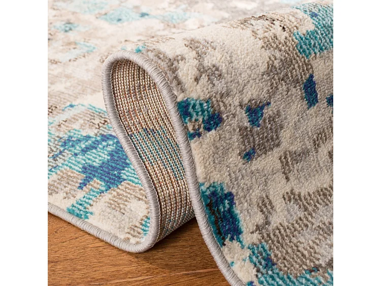 Tapis Gris/Bleu 91 X 152 cm - Paisley