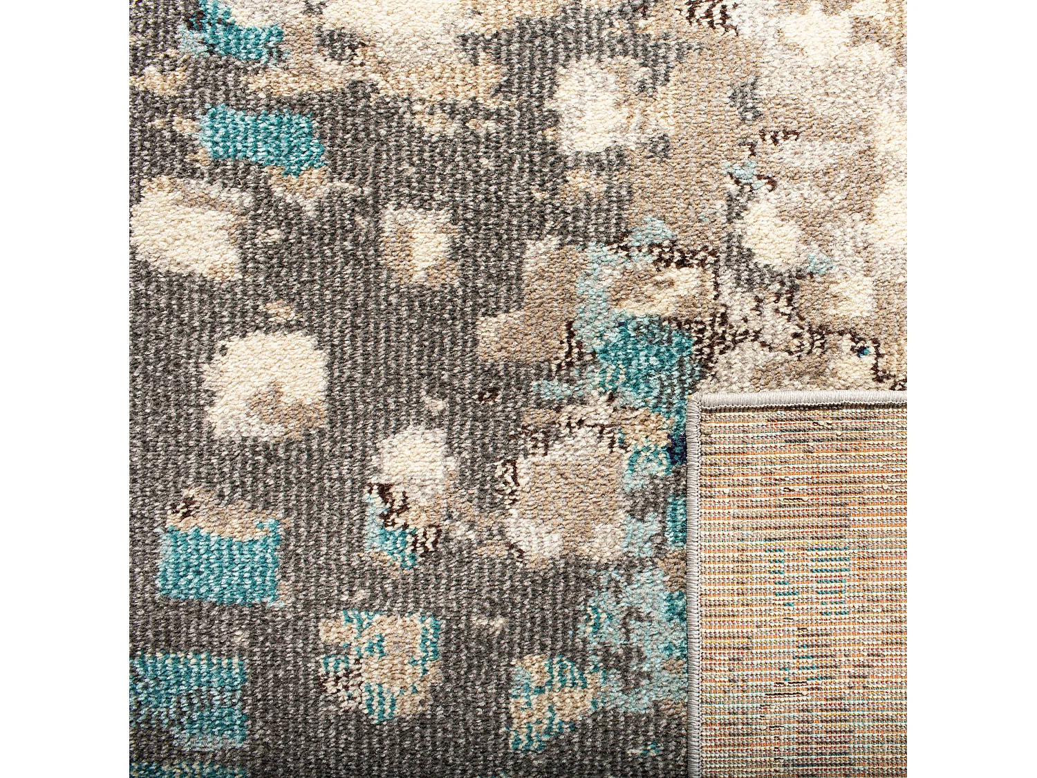 Tapis Gris/Bleu 91 X 152 cm - Paisley