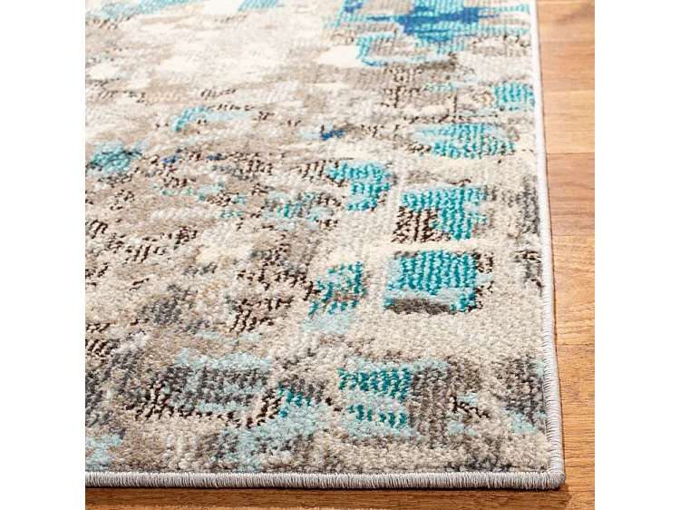 Tapis Gris/Bleu 91 X 152 cm - Paisley