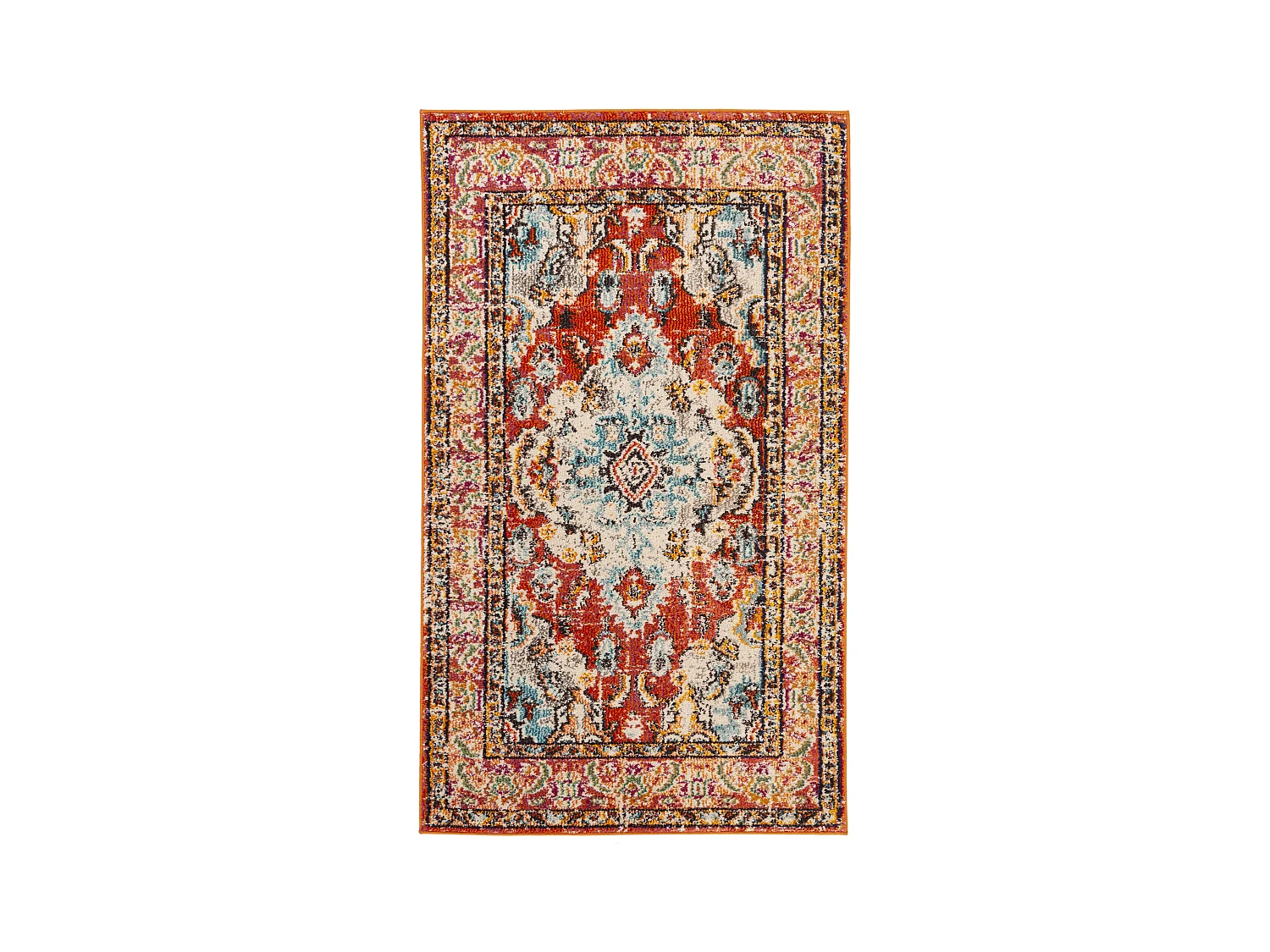 Tapis Orange/Bleu 122 X 170 cm - Milà