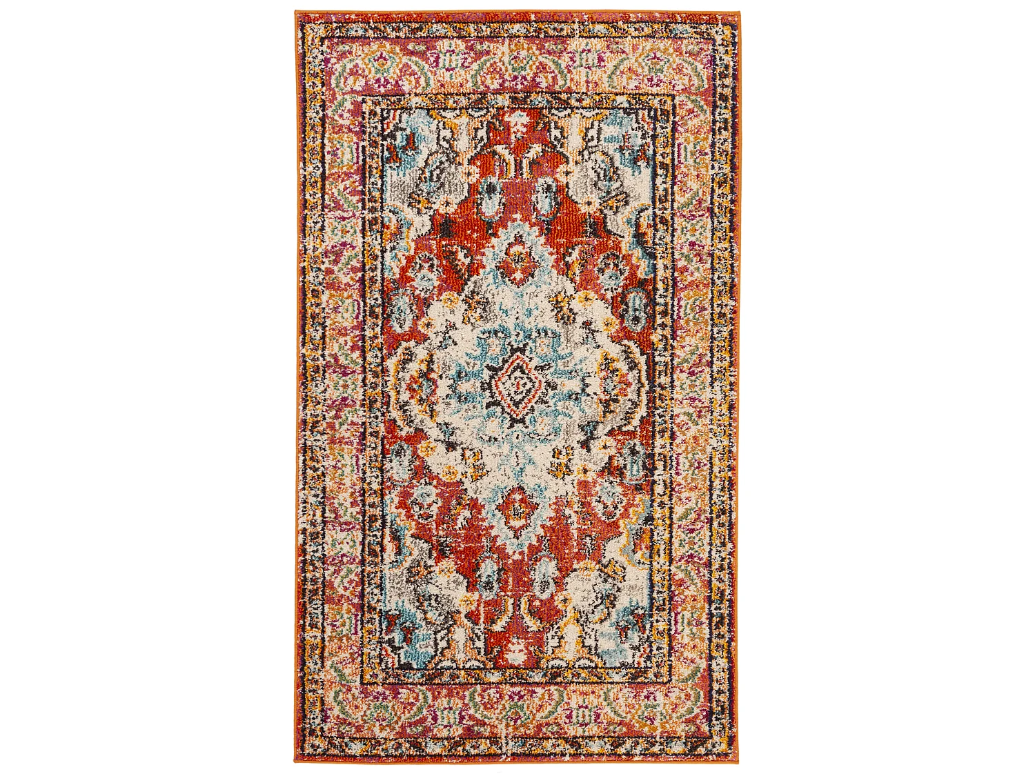 Tapis Orange/Bleu 122 X 170 cm - Milà