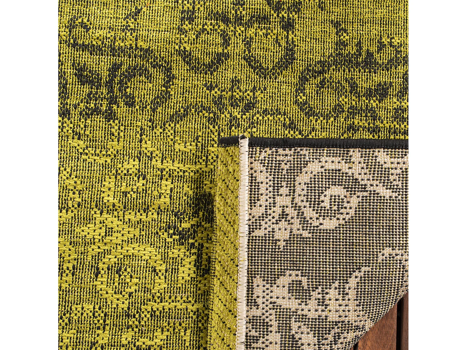 Tapis Noir/Vert 122 X 183 cm - Malta