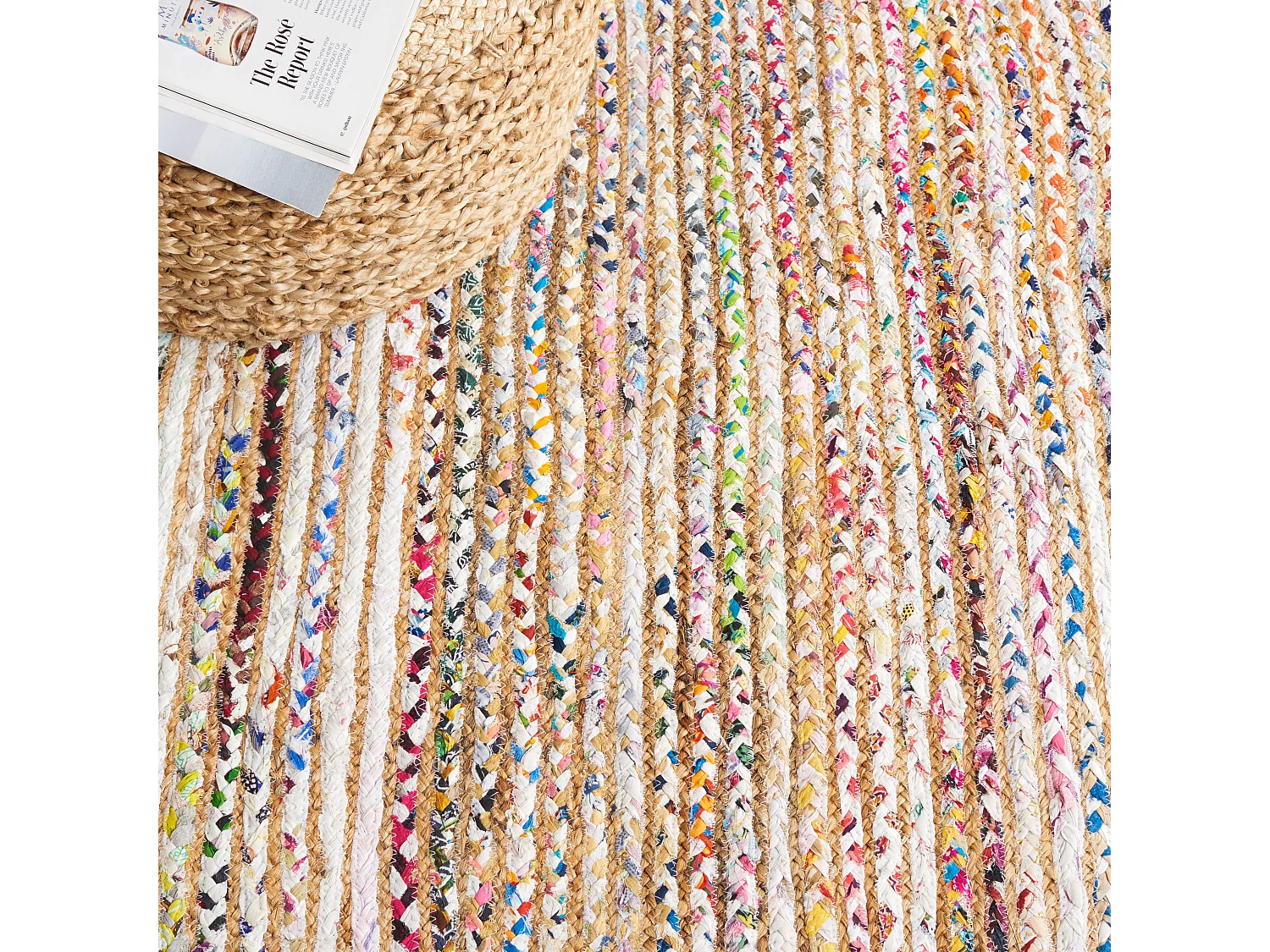 Tapis Beige/Multicolore 122 X 122 cm - Jessamine