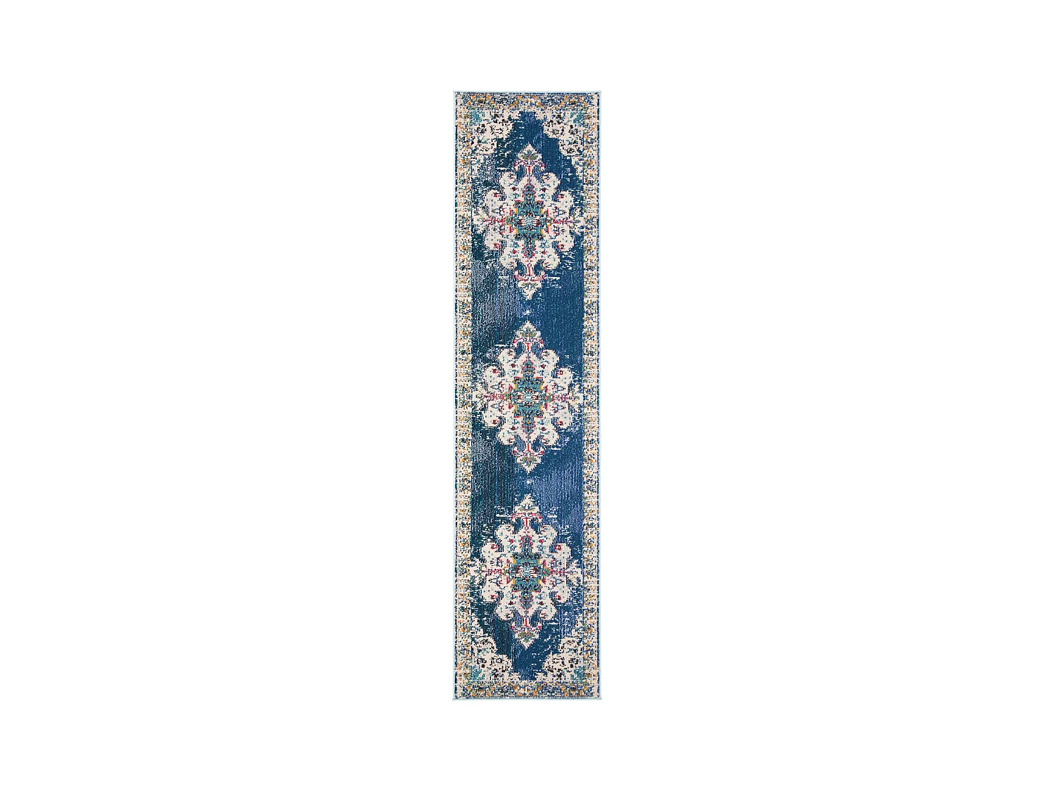 Tapis Bleu Marine/Gris 61 X 244 cm - Vespera
