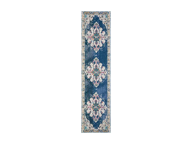 Tapis Bleu Marine/Gris 61 X 244 cm - Vespera