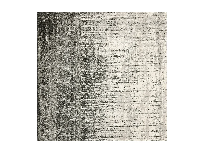 Tapis Noir/Gris clair 122 X 122 cm - Amare