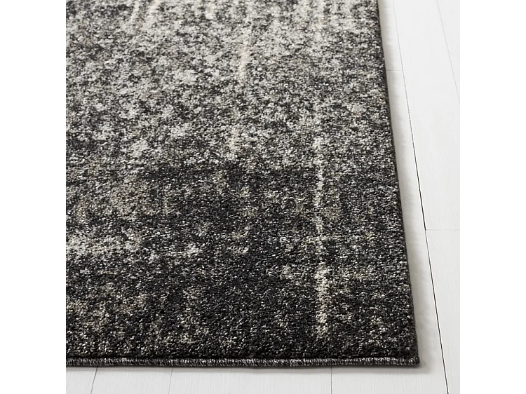 Tapis Noir/Gris clair 122 X 122 cm - Amare