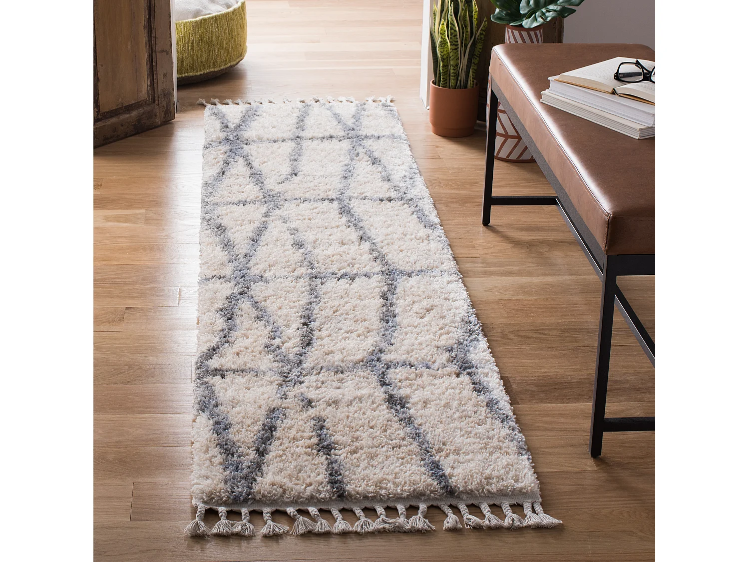 Tapis Neutre/Gris 61 X 244 cm - Sefrou