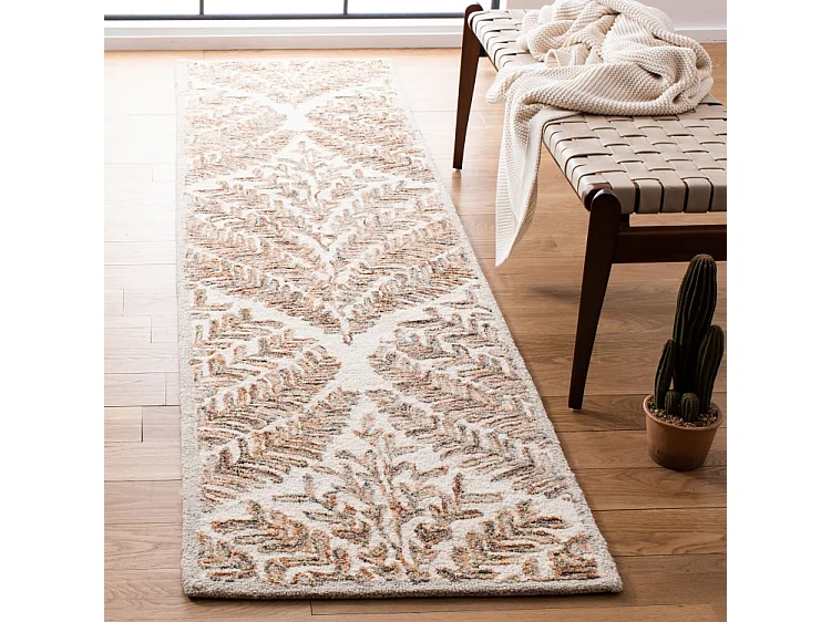 Tapis Ivoire/Marron 61 X 91 cm - Meara