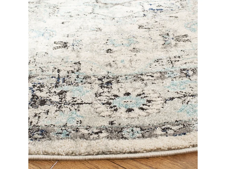 Tapis Gris/Bleu 201 X 201 cm - Marissa