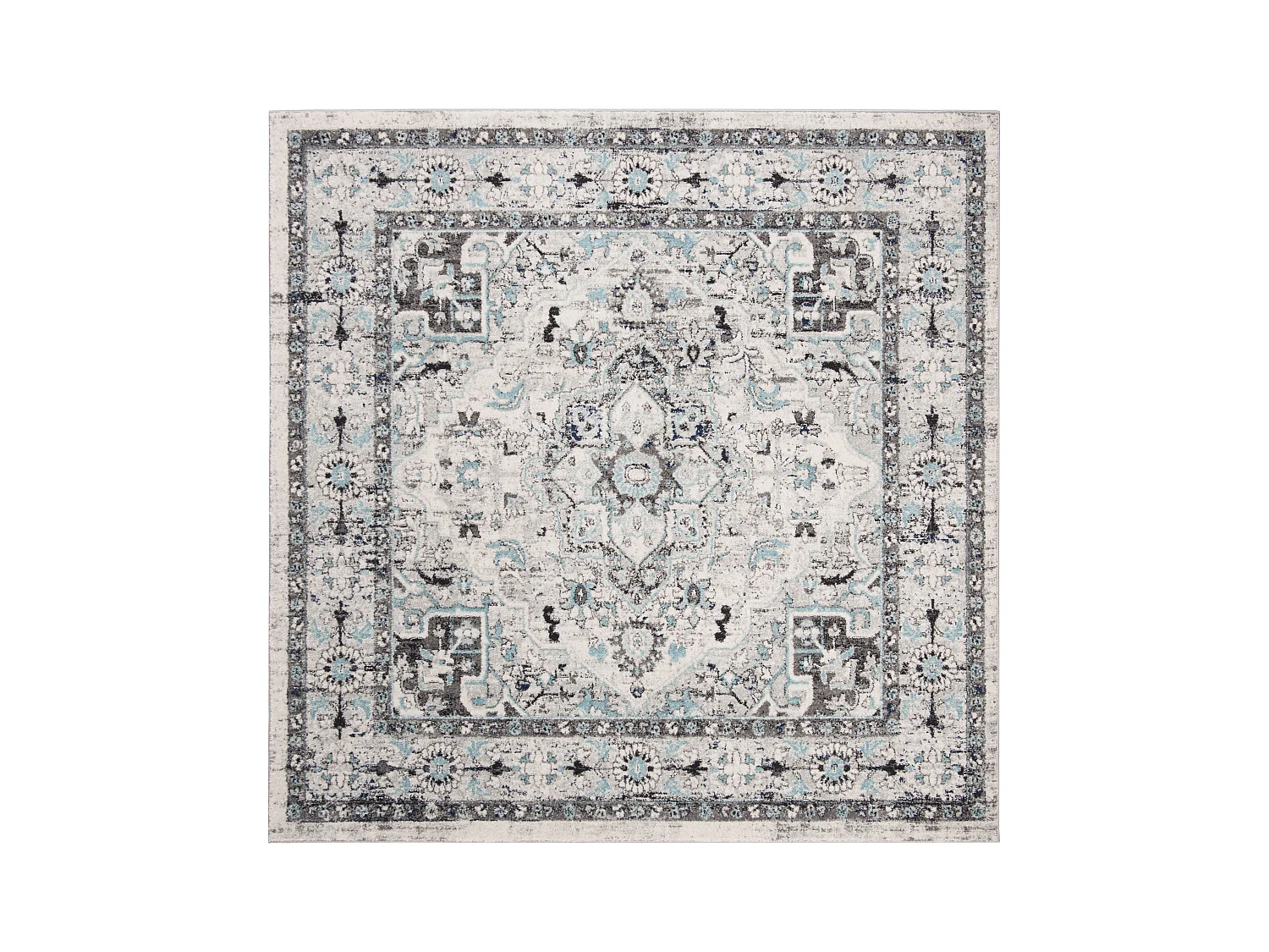 Tapis Gris/Bleu 201 X 201 cm - Marissa