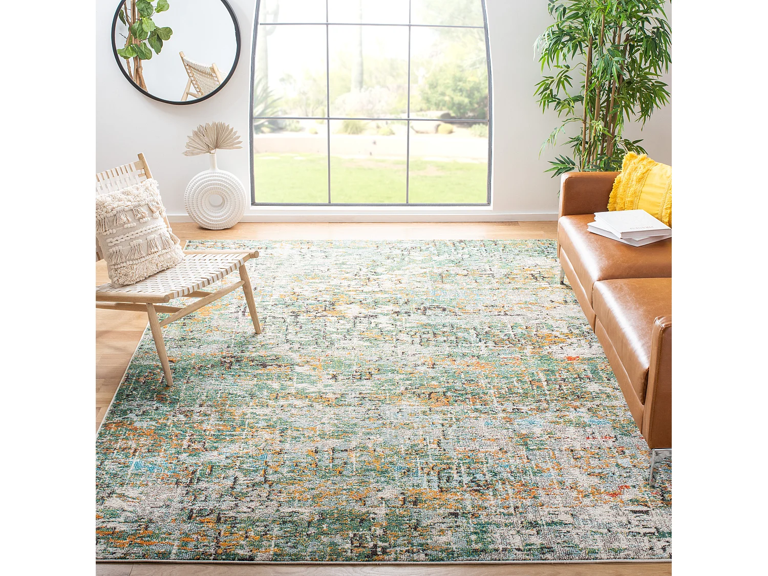 Tapis Vert/Turquoise 244 X 305 cm - Manjor