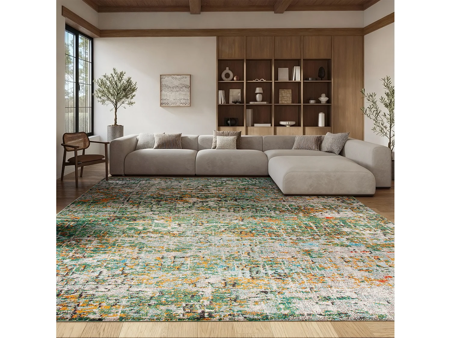Tapis Vert/Turquoise 244 X 305 cm - Manjor