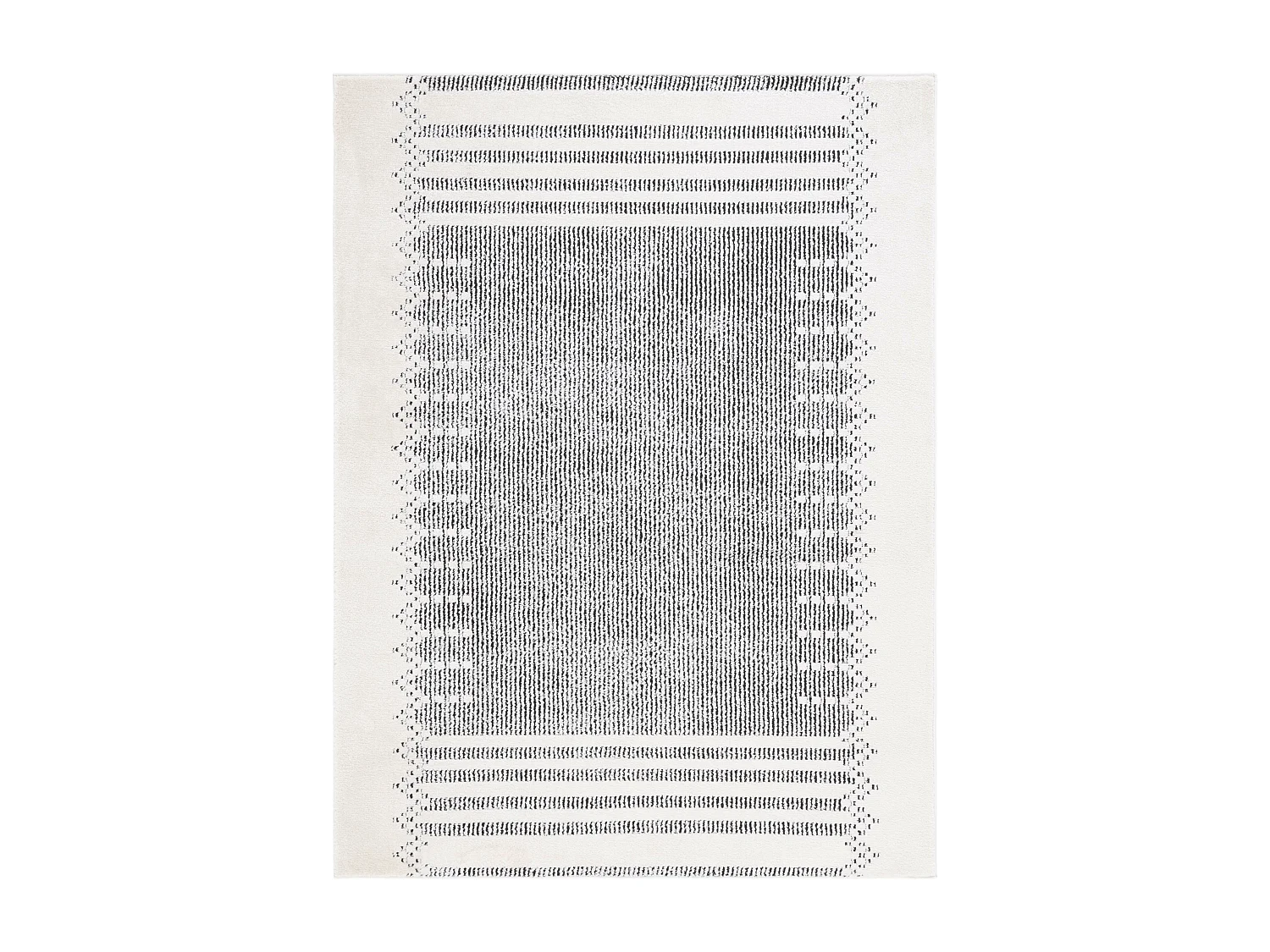 Tapis Ivoire/Noir 122 X 183 cm - Aerith