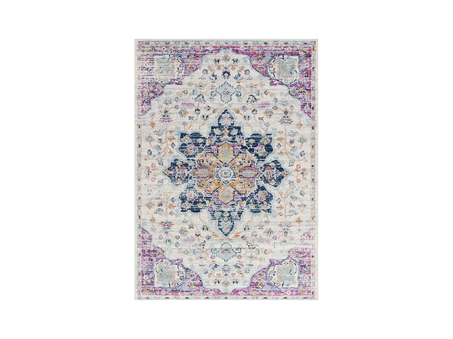 Tapis Neutre/Rose 183 X 274 cm - Lyanna