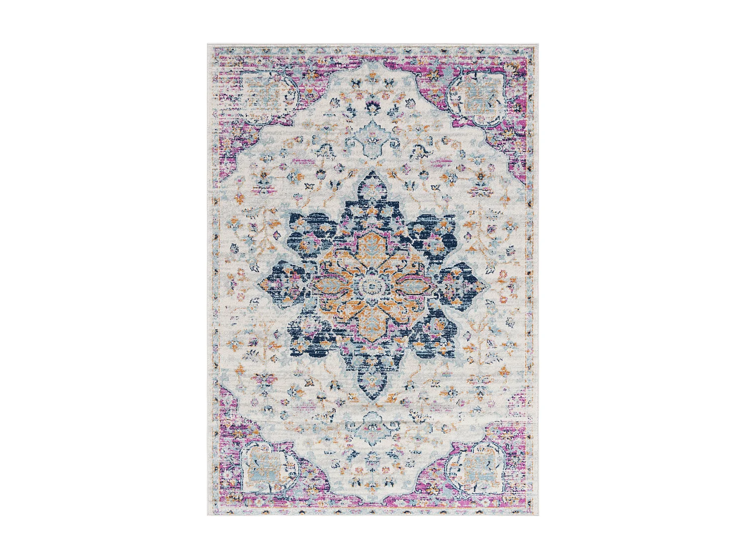 Tapis Neutre/Rose 183 X 274 cm - Lyanna