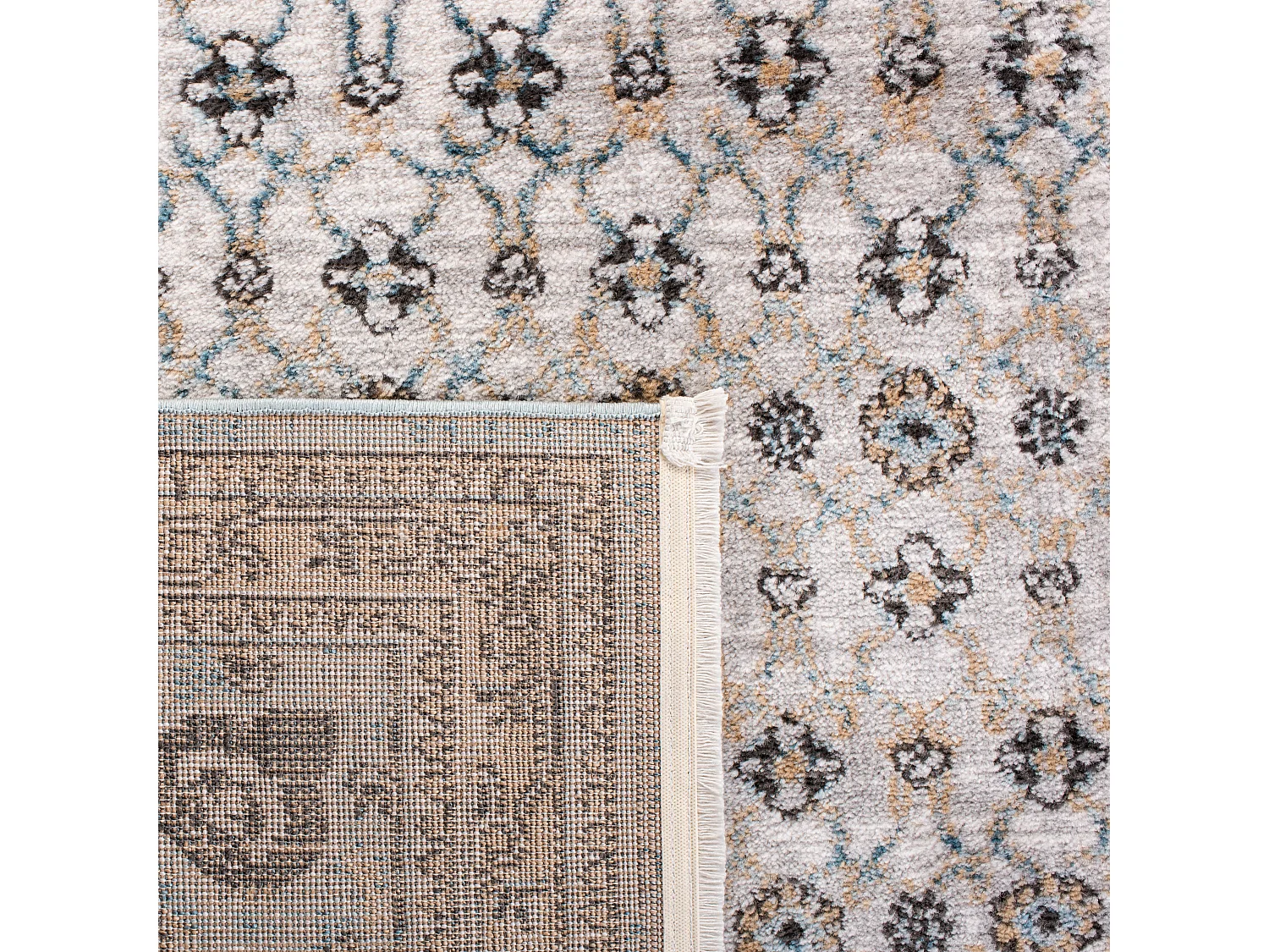 Tapis Gris/Bleu 122 X 183 cm - Amaya