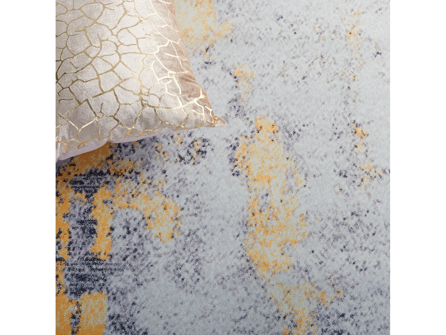 Tapis Gris/Or 91 X 152 cm - Unique