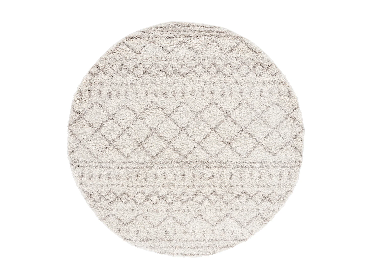 Tapis Neutre/Blanc 201 X 201 cm - Flint