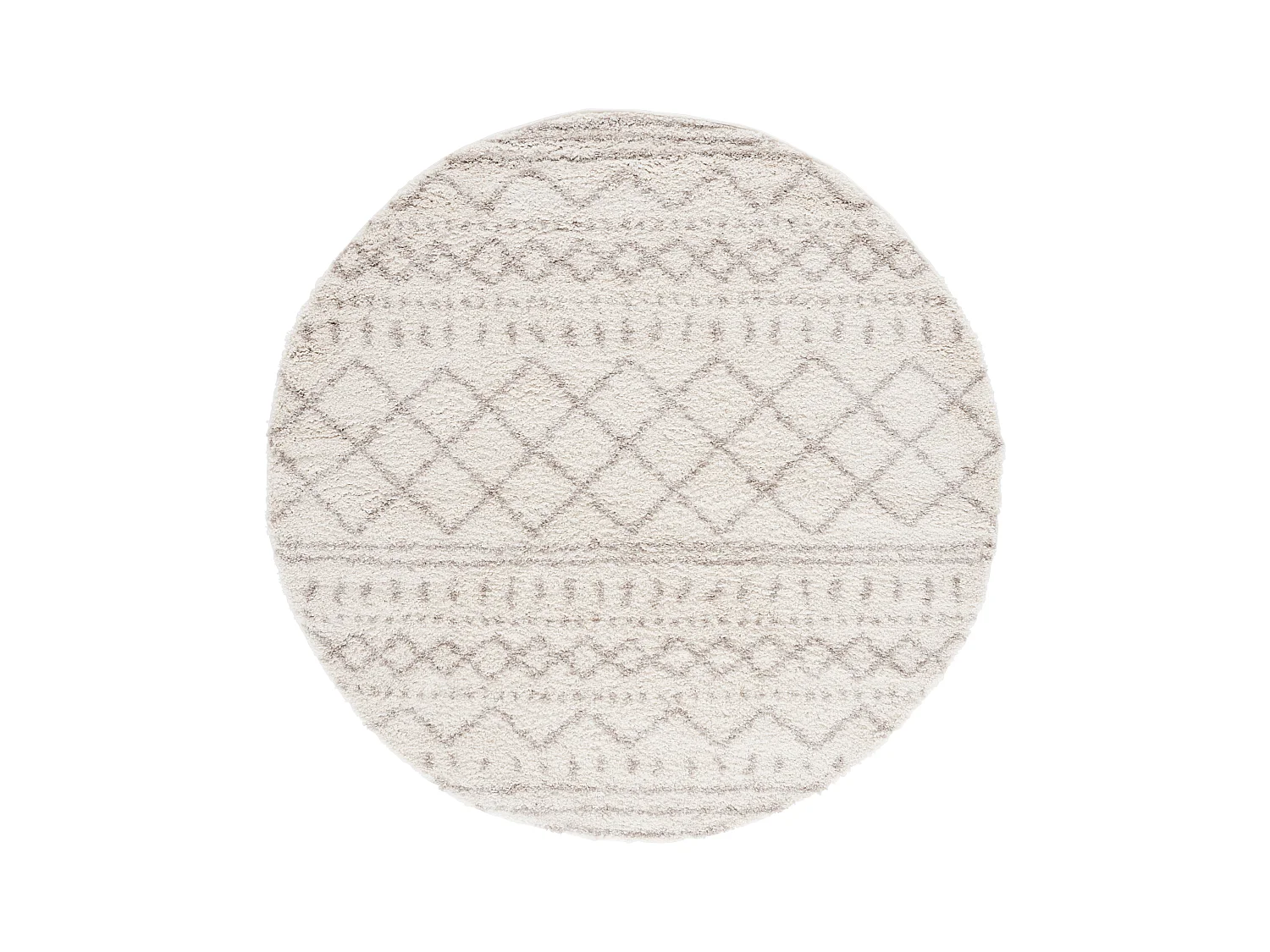 Tapis Neutre/Blanc 201 X 201 cm - Flint