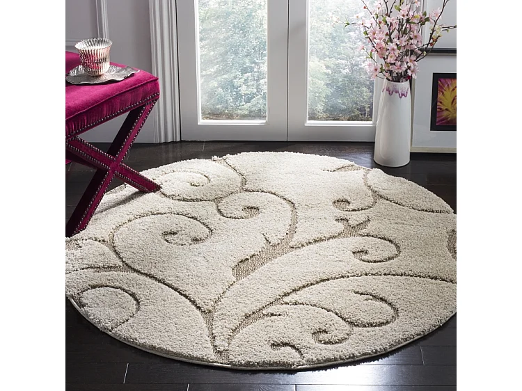 Tapis Crème 122 X 122 cm - Rosalind