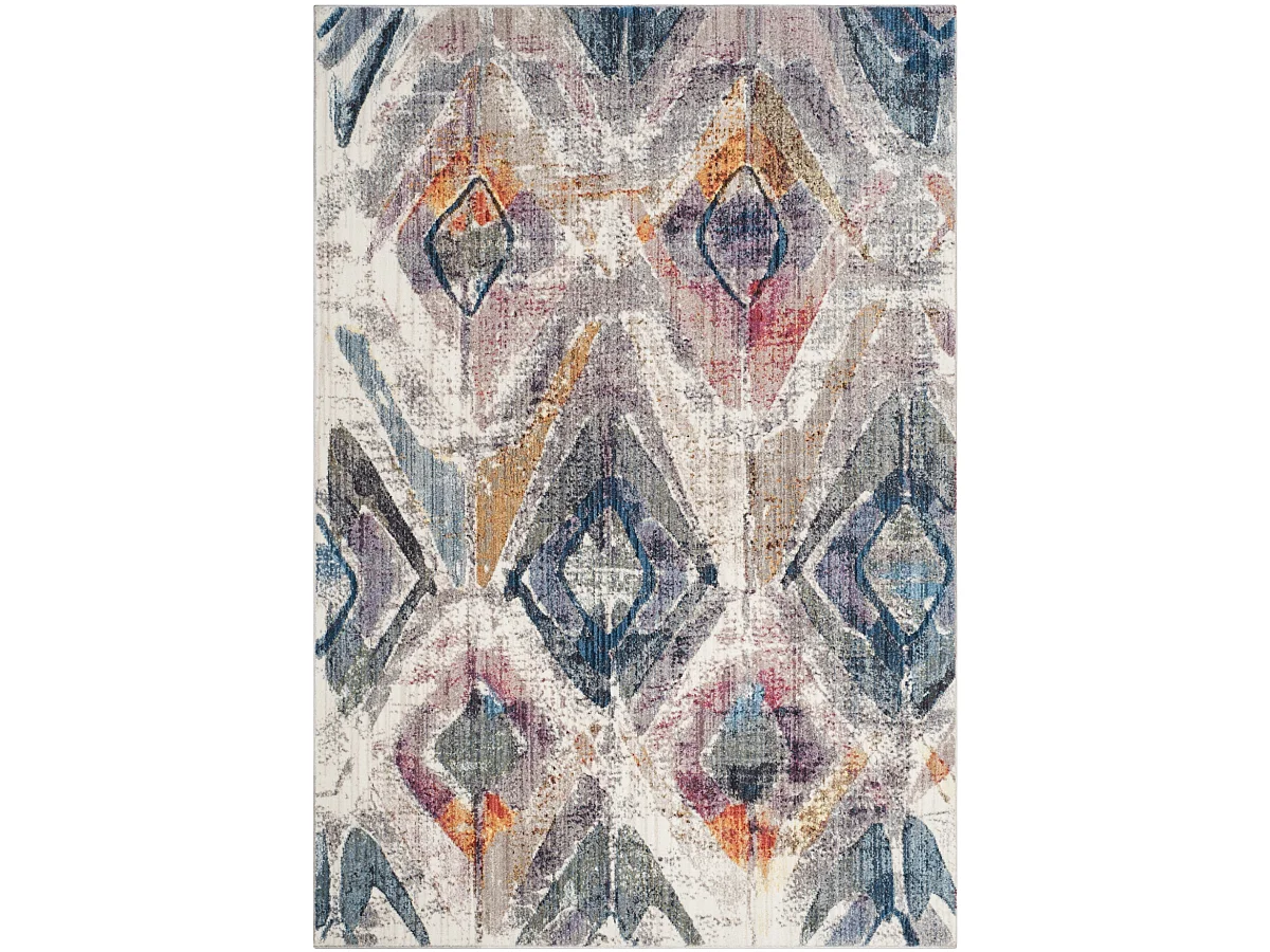 Tapis Violet/Gris 155 X 229 cm - Farrah