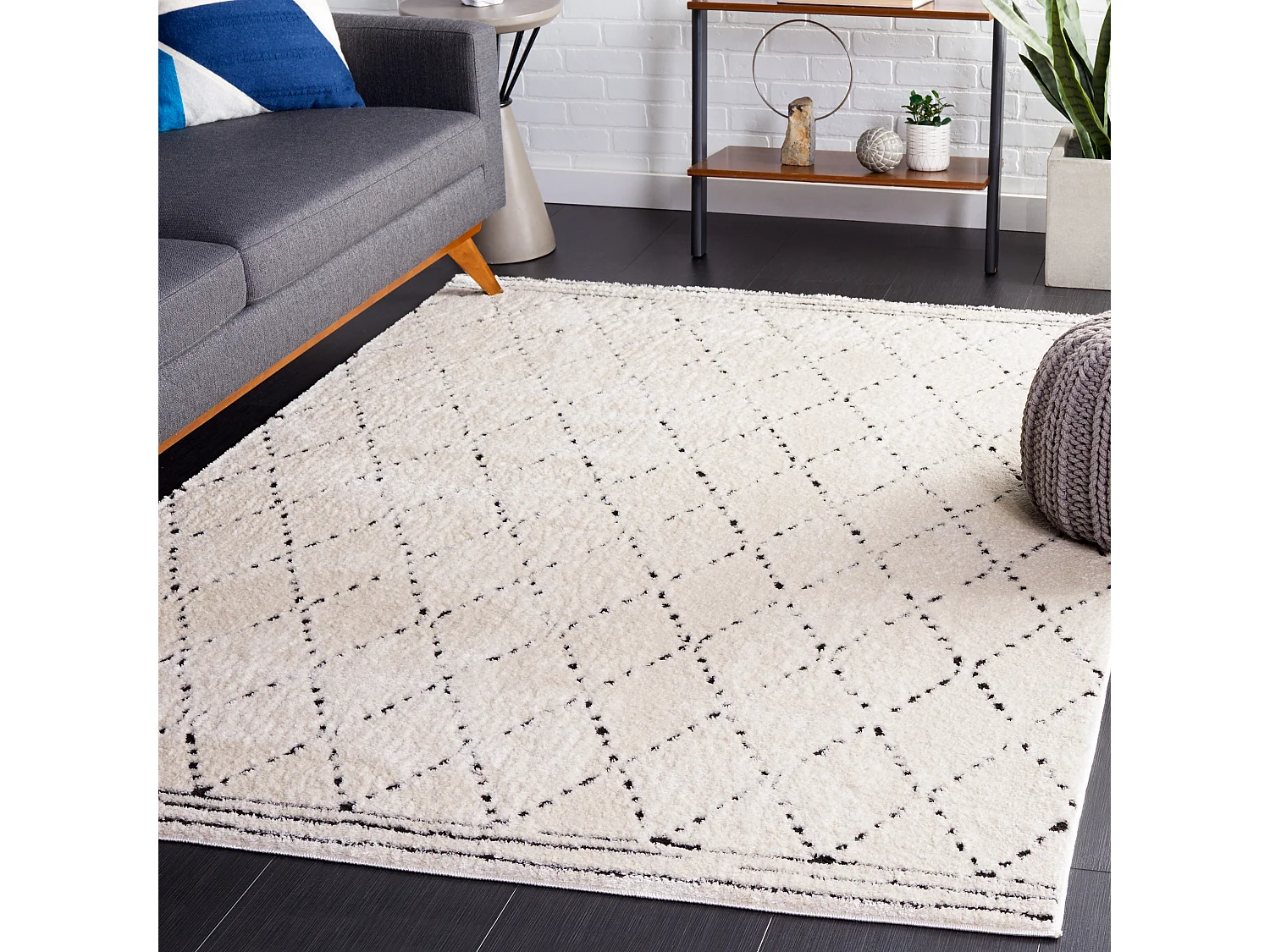 Tapis Ivoire/Noir 160 X 229 cm - Kit