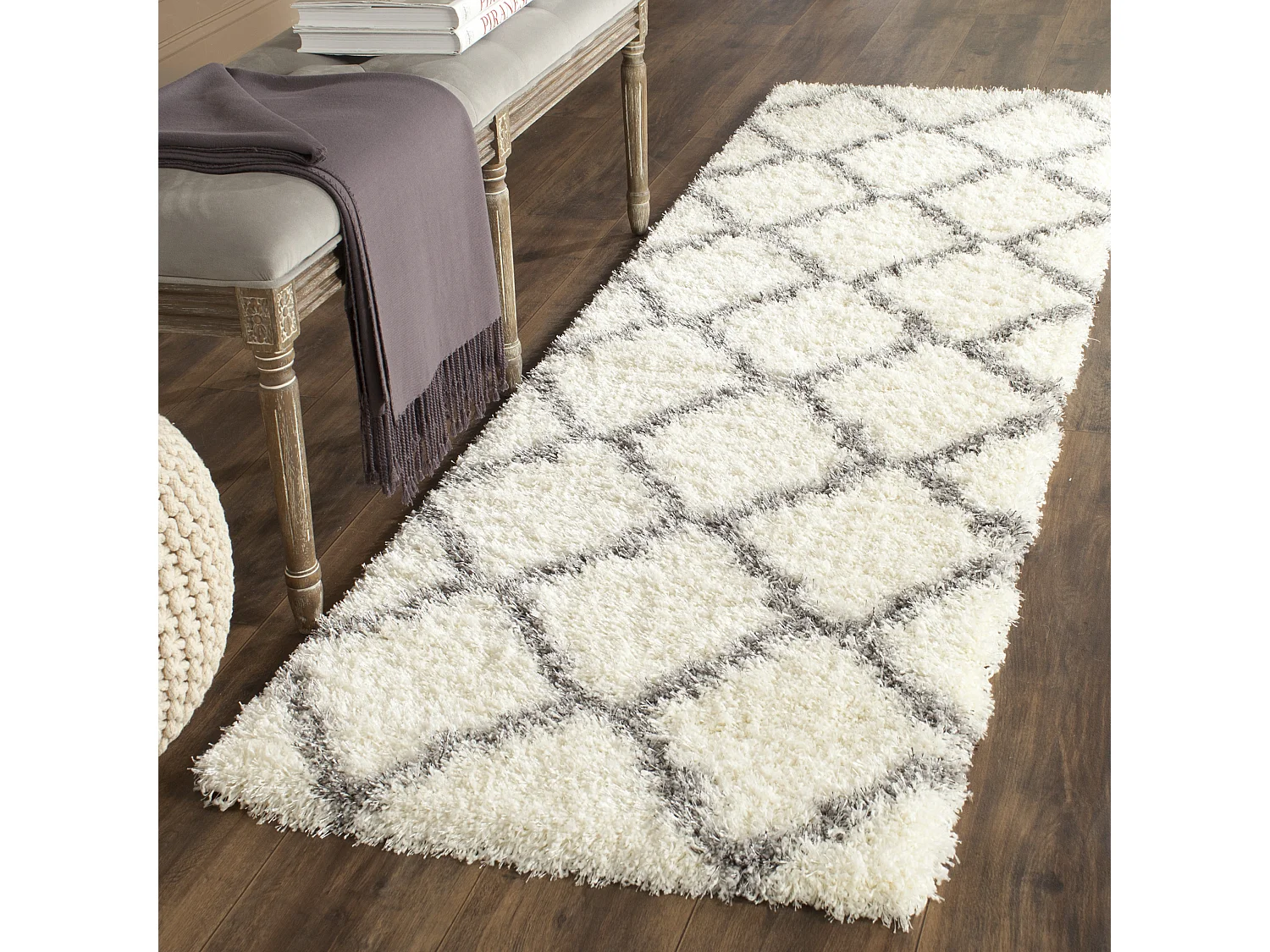 Tapis Neutre/Gris 69 X 152 cm - Norah