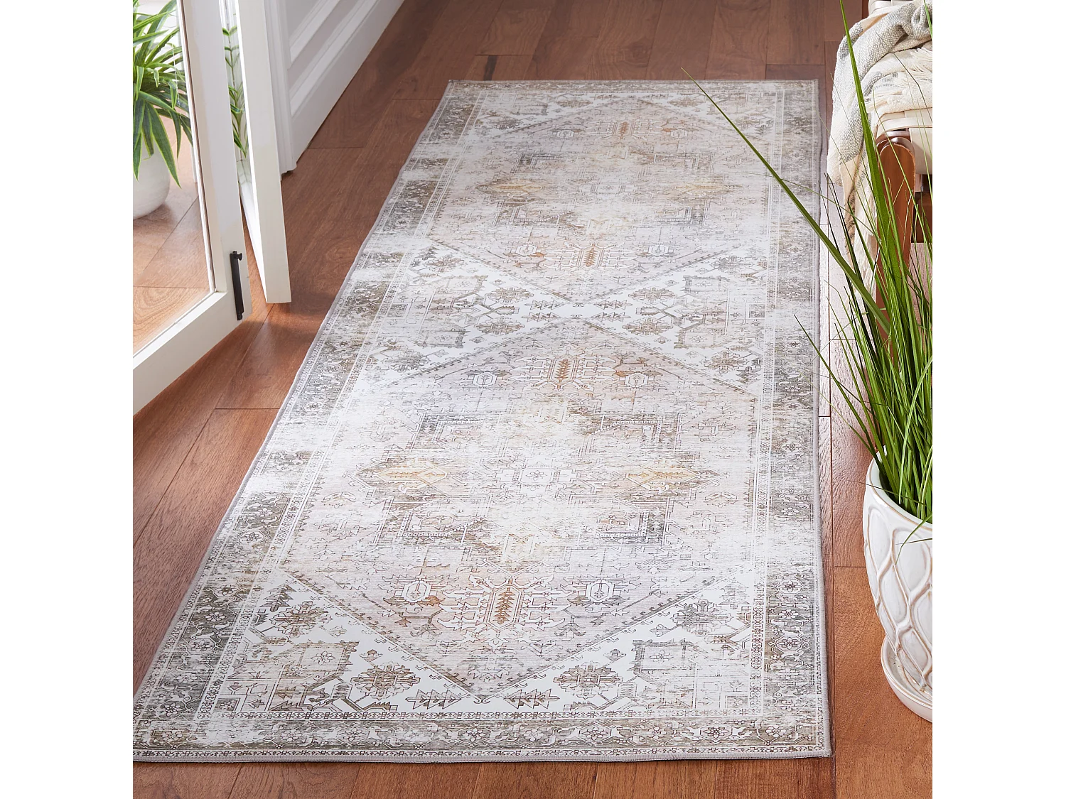 Tapis Beige/Gris 76 X 122 cm - Kushim
