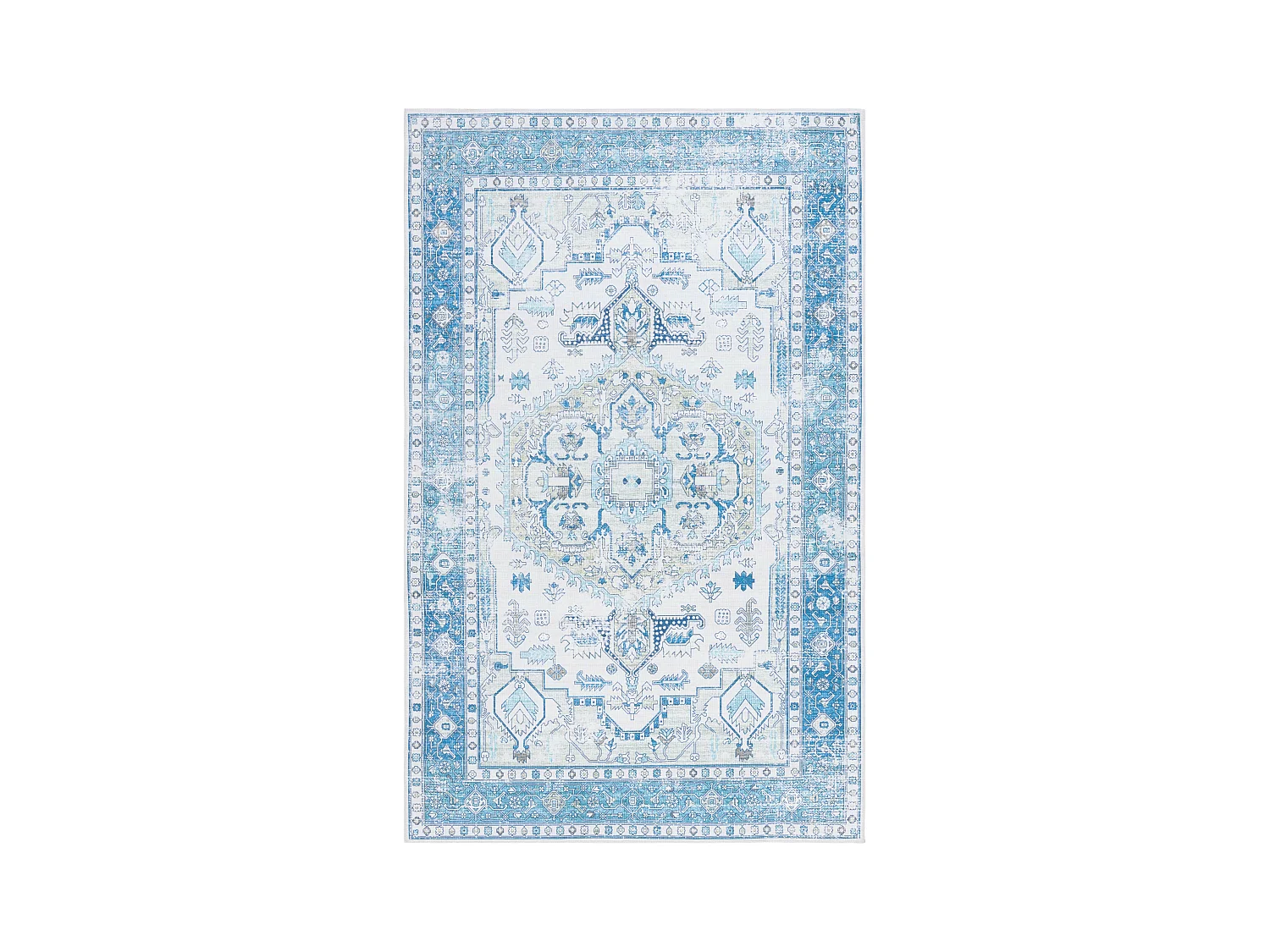 Tapis Beige/Bleu 183 X 274 cm - Lipa