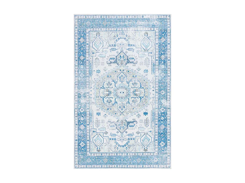 Tapis Beige/Bleu 183 X 274 cm - Lipa