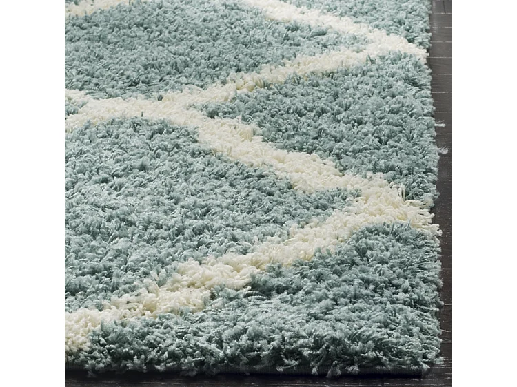 Tapis Bleu/Neutre 91 X 152 cm - Aldo