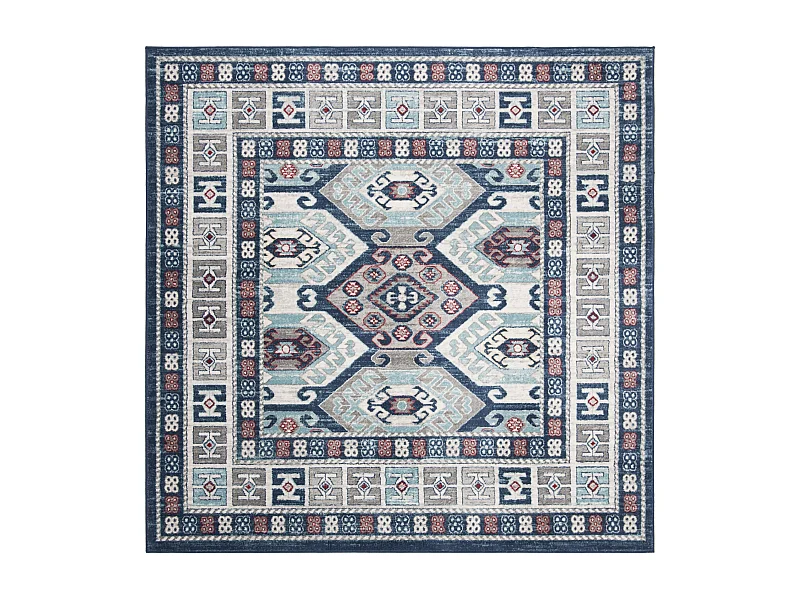 Tapis Bleu/Gris 201 X 201 cm - Kastyn