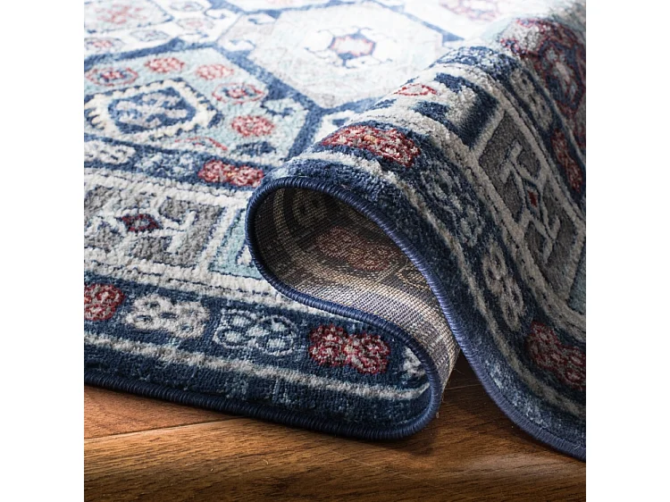 Tapis Bleu/Gris 201 X 201 cm - Kastyn