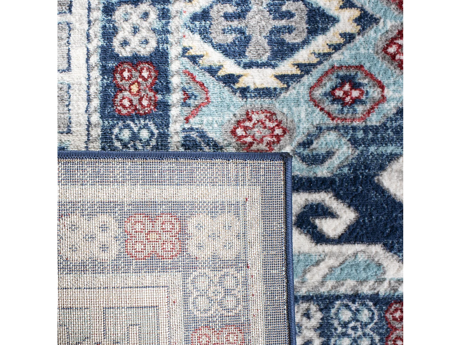 Tapis Bleu/Gris 201 X 201 cm - Kastyn