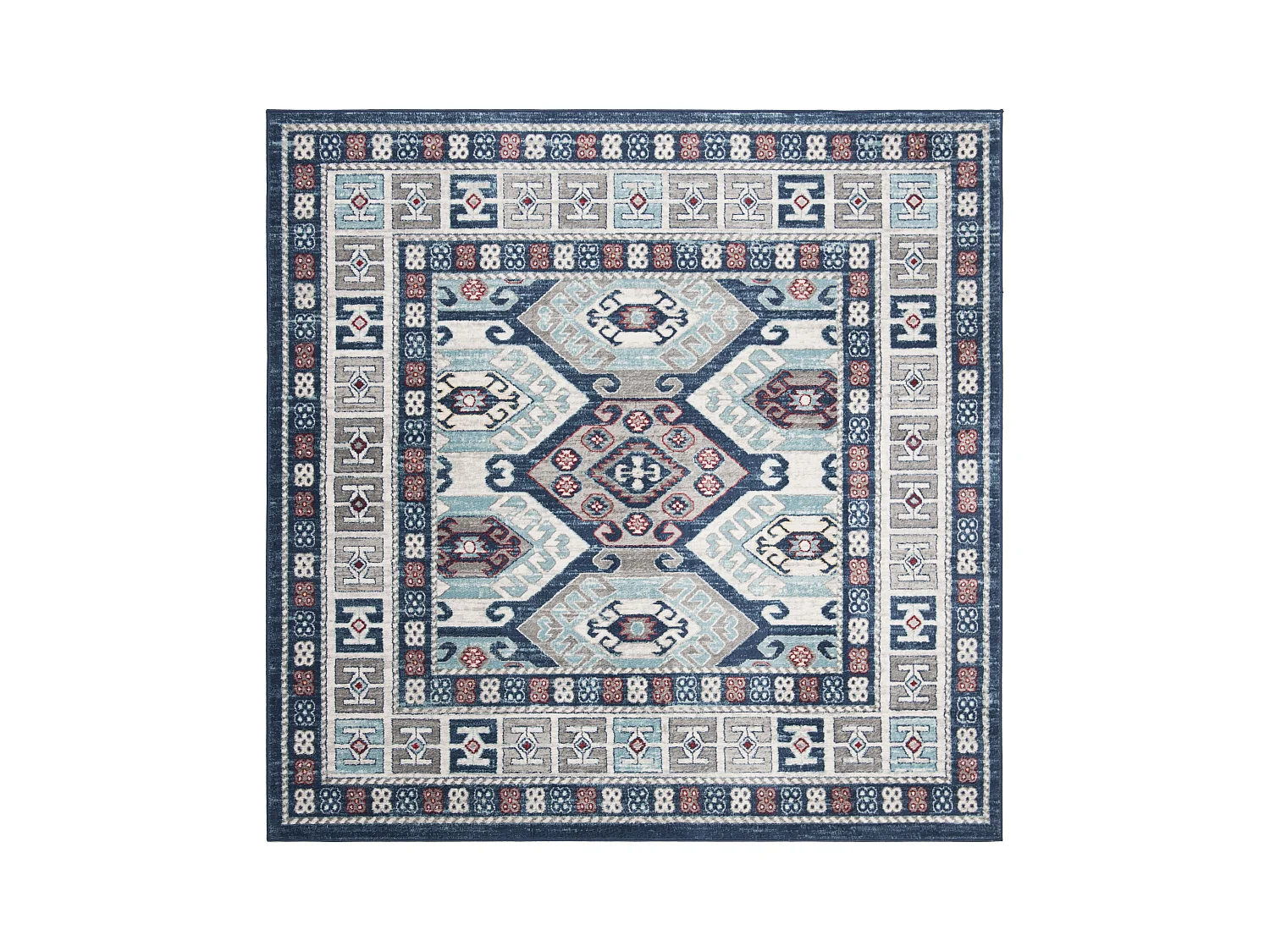 Tapis Bleu/Gris 201 X 201 cm - Kastyn