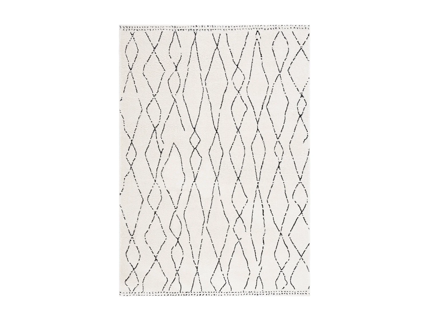 Tapis Ivoire/Noir 91 X 152 cm - Araminat