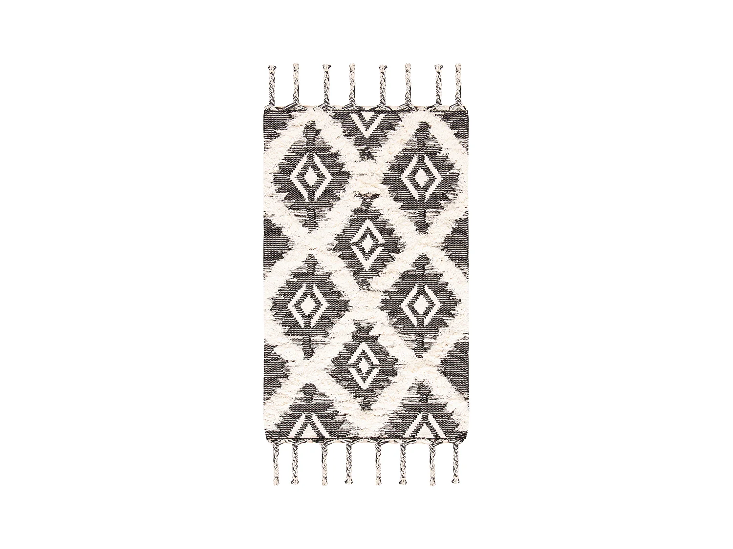 Tapis Noir/Neutre 122 X 183 cm - Kiara